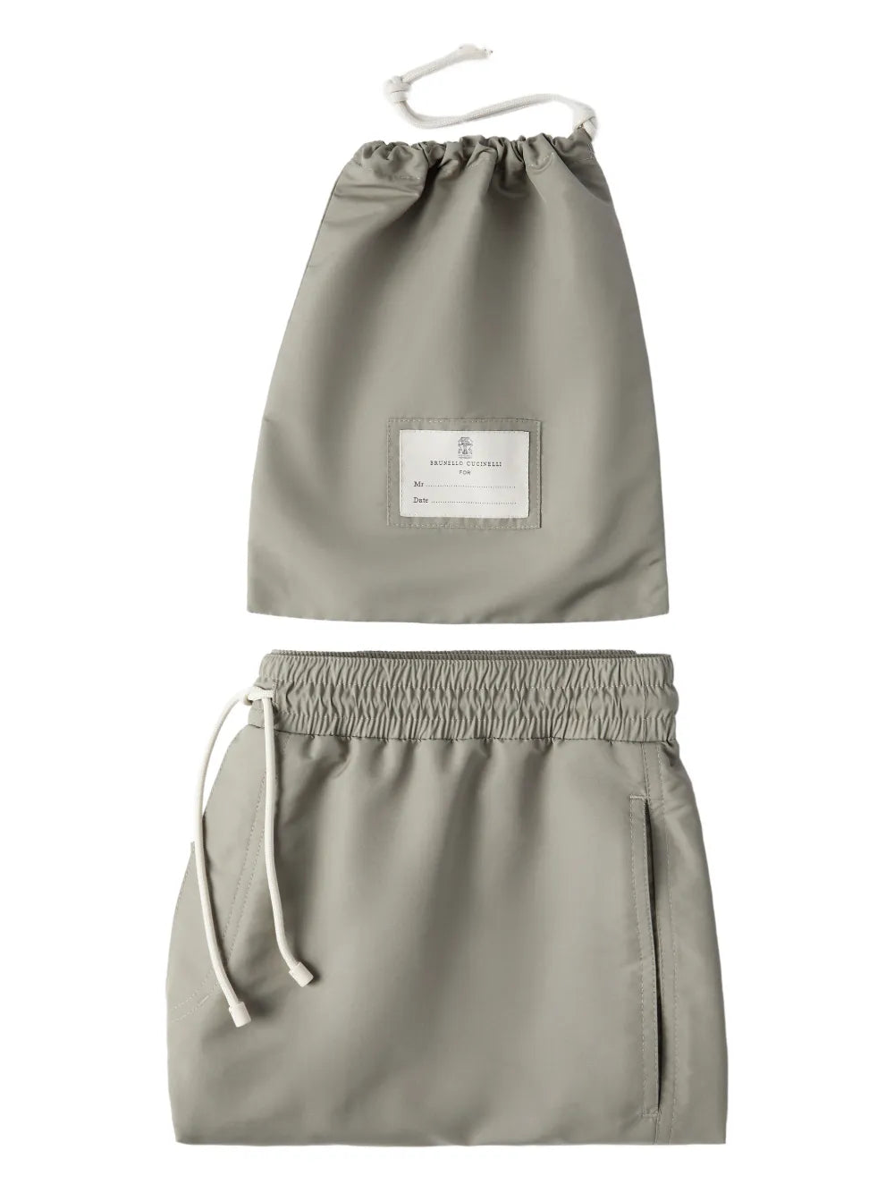 drawstring logo swim shorts