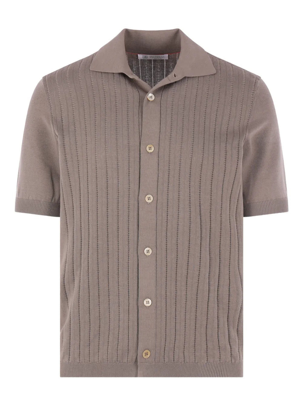 ribbed buttoned shirt