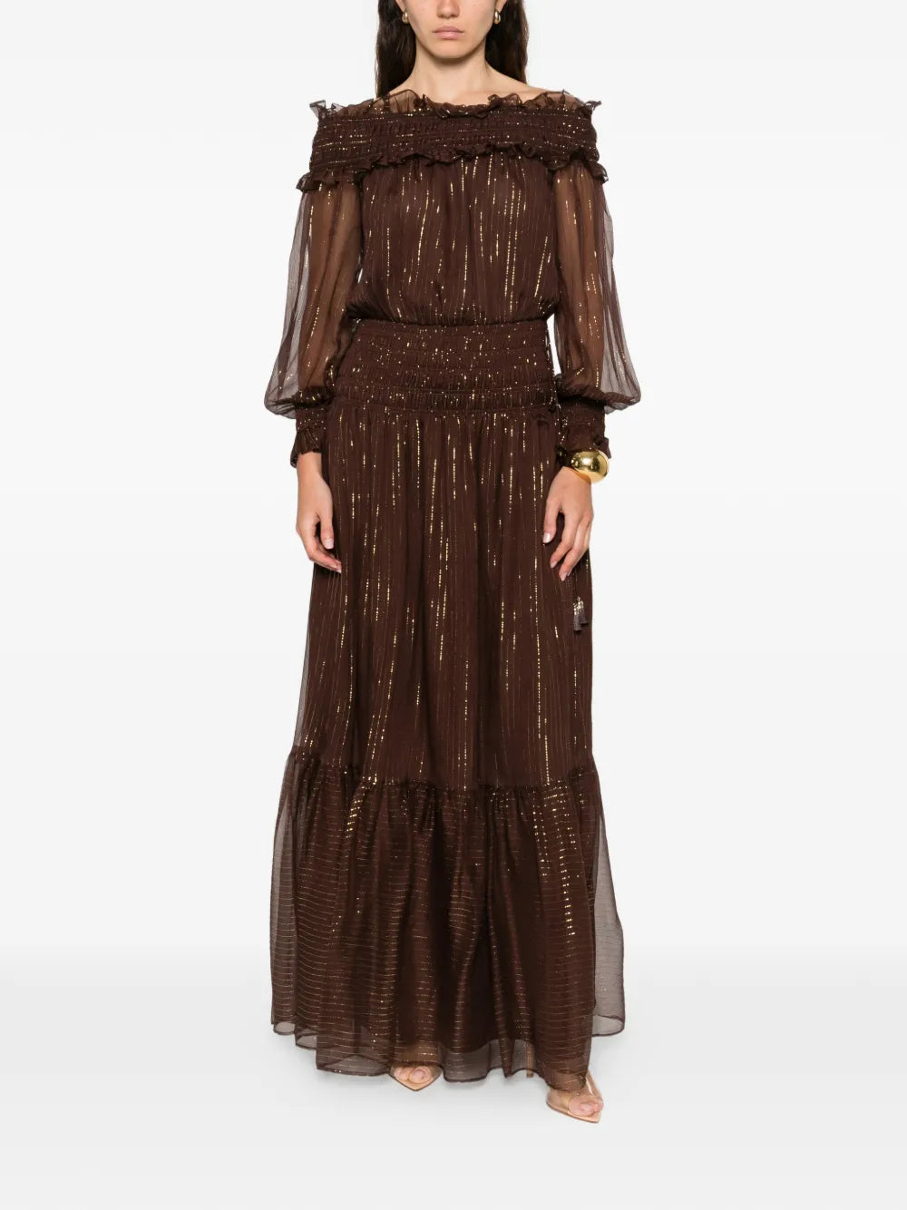 georgette maxi dress