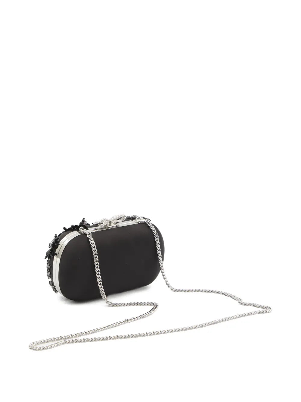 floral crystal clutch bag