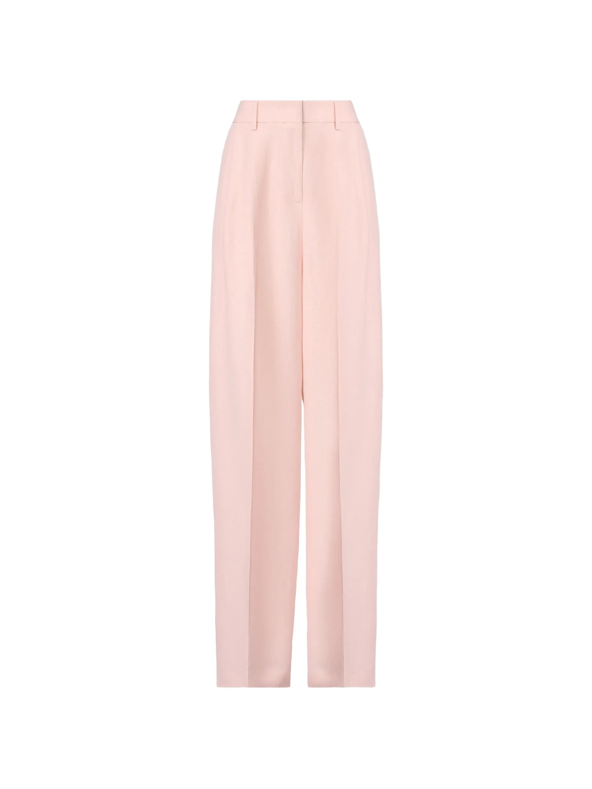 double-pleat wide-leg trousers