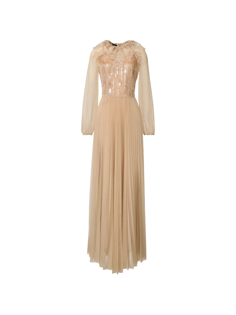 sequin pleated dress