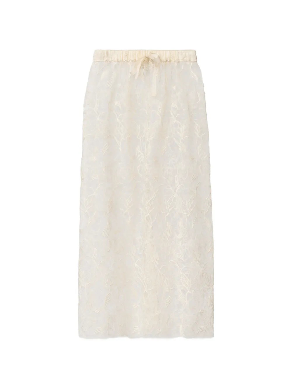 Falda de encaje floral