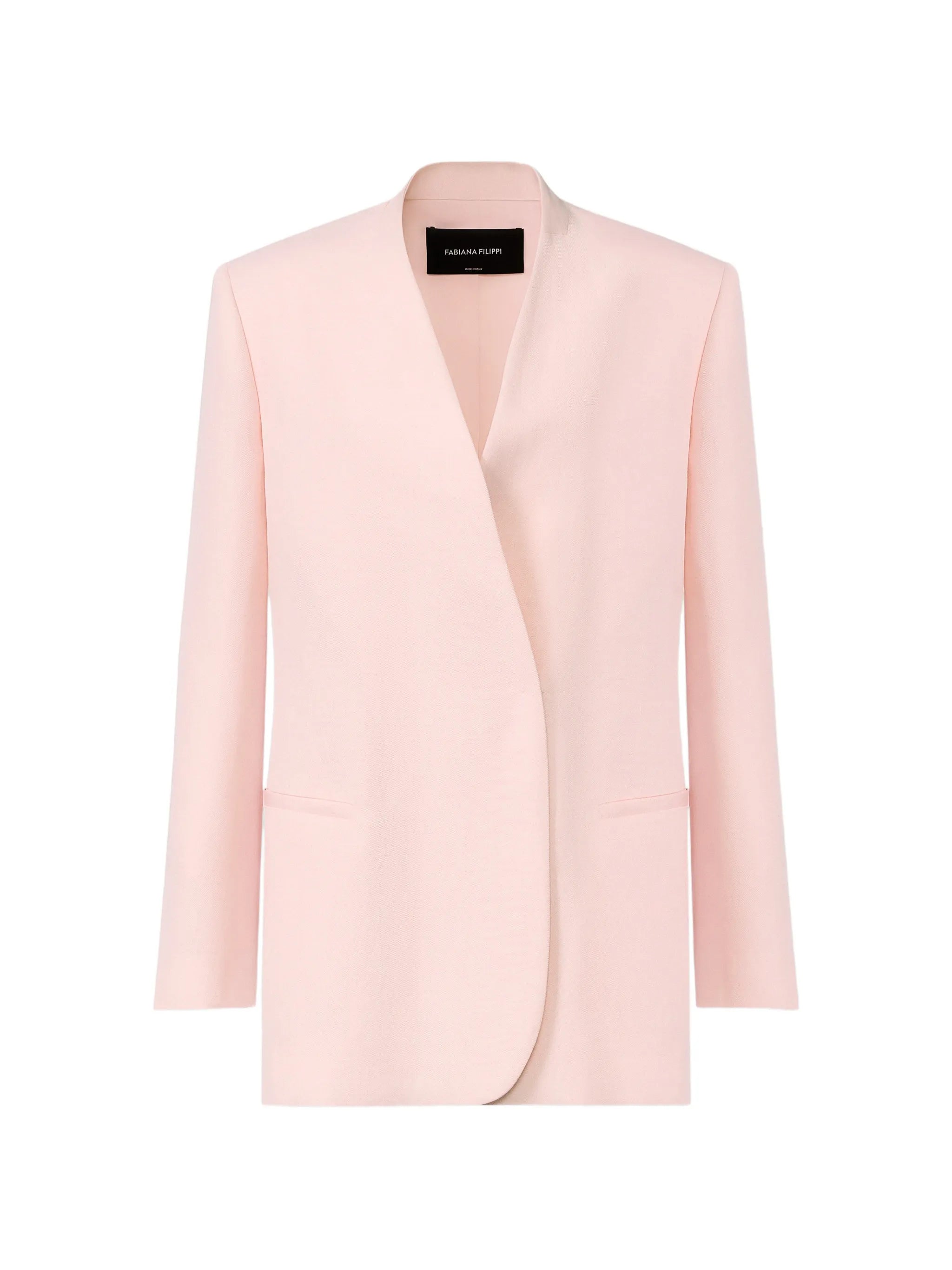 belted wrap-style blazer