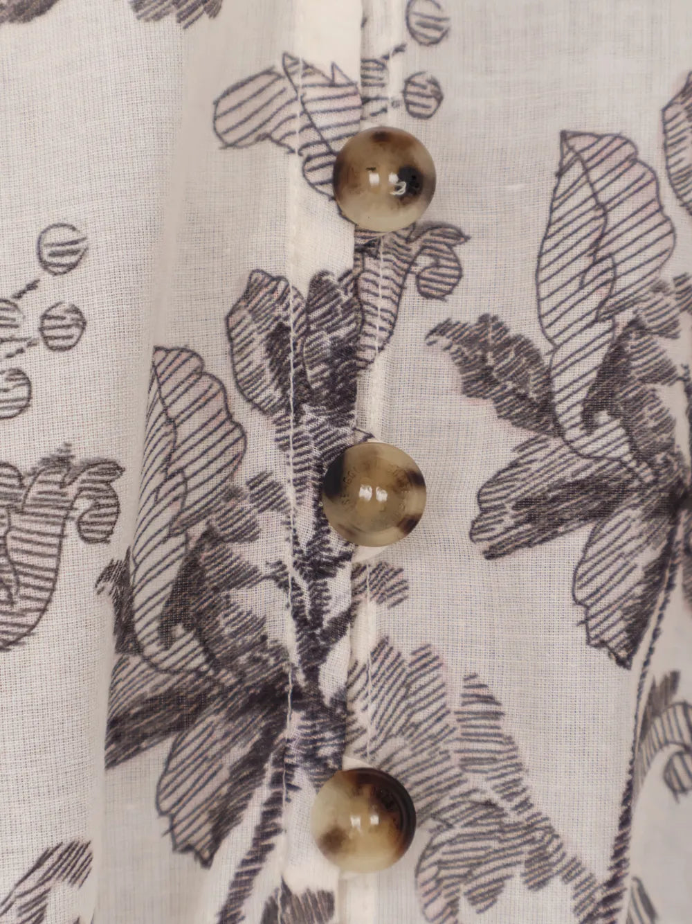 floral-print button dress