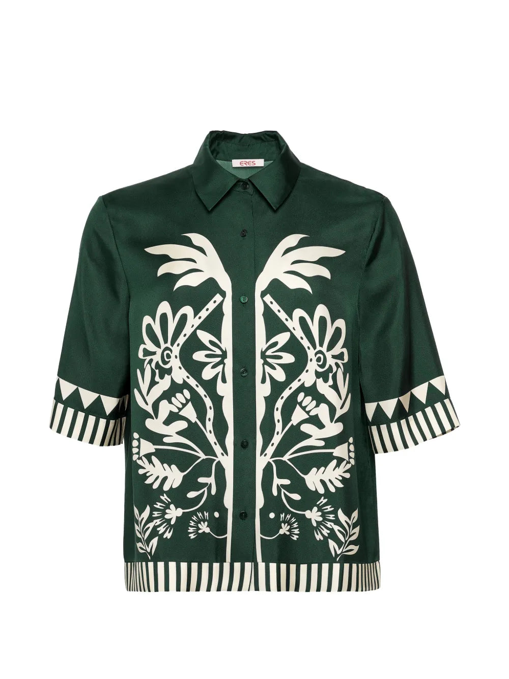 floral-print shirt