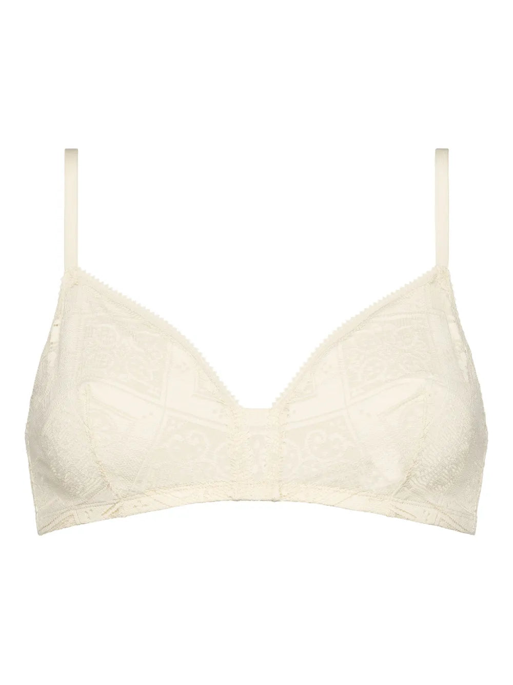 Mosaic wireless triangle bra