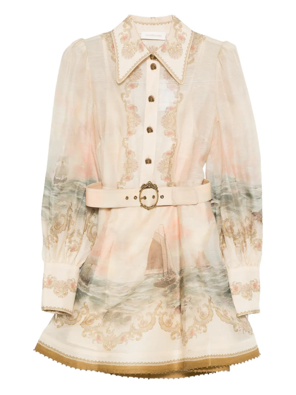 buckle print dress