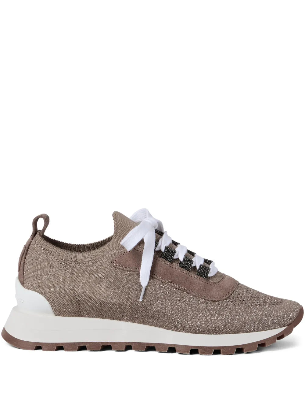 sparkling knit sneakers