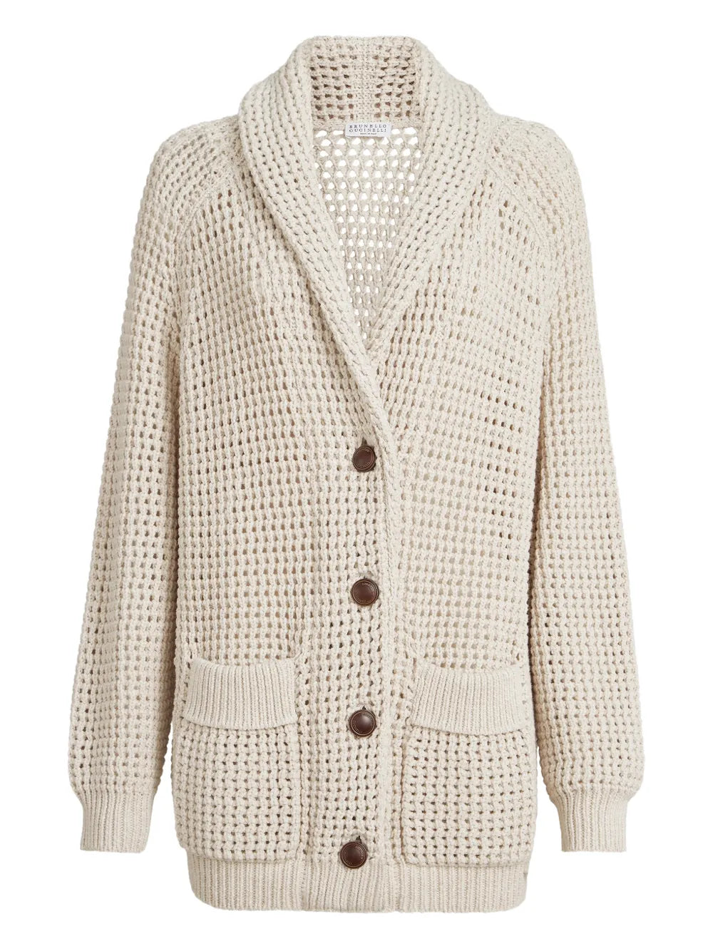 open-knit cardigan