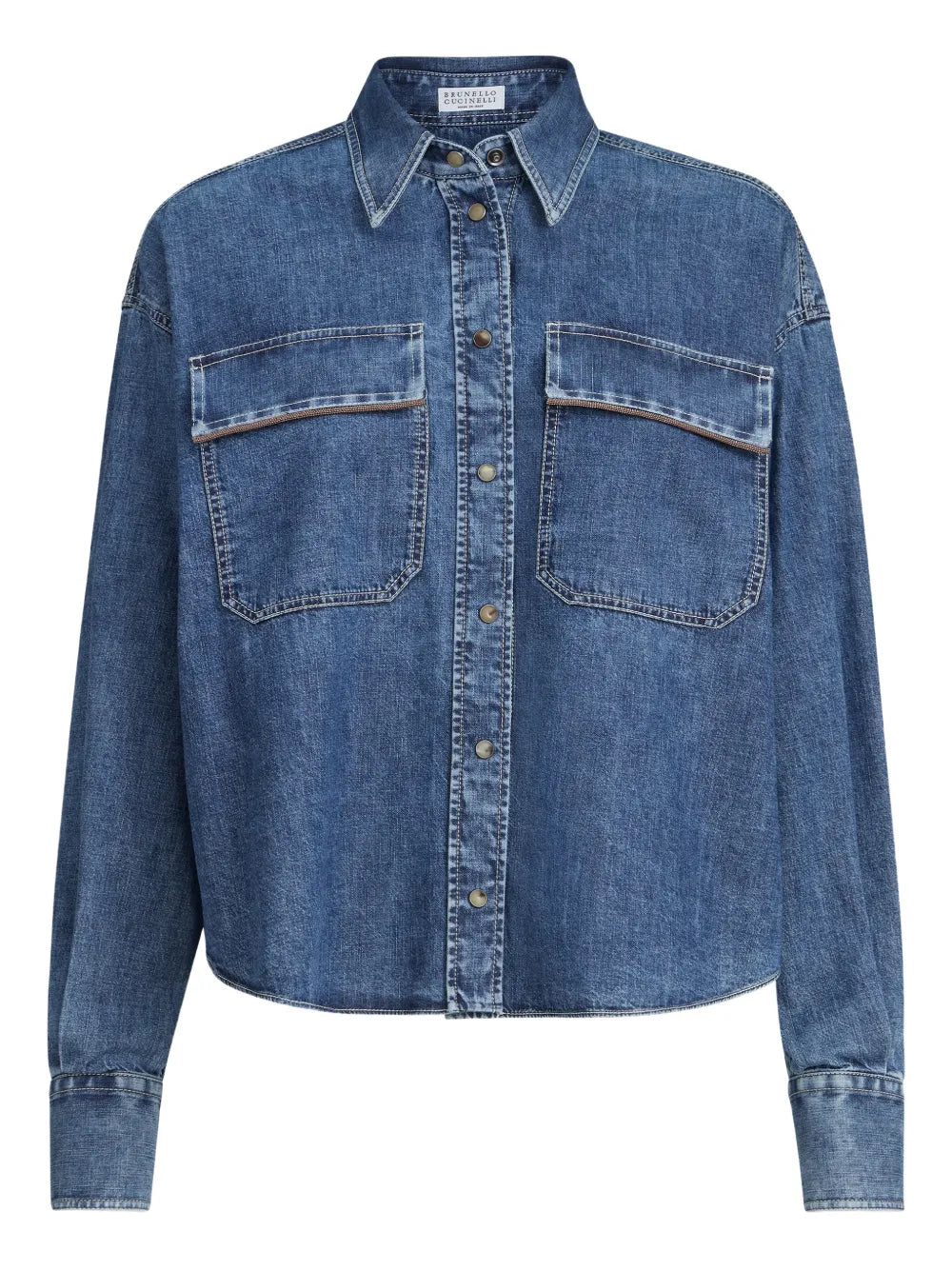 flap-pockets overshirt