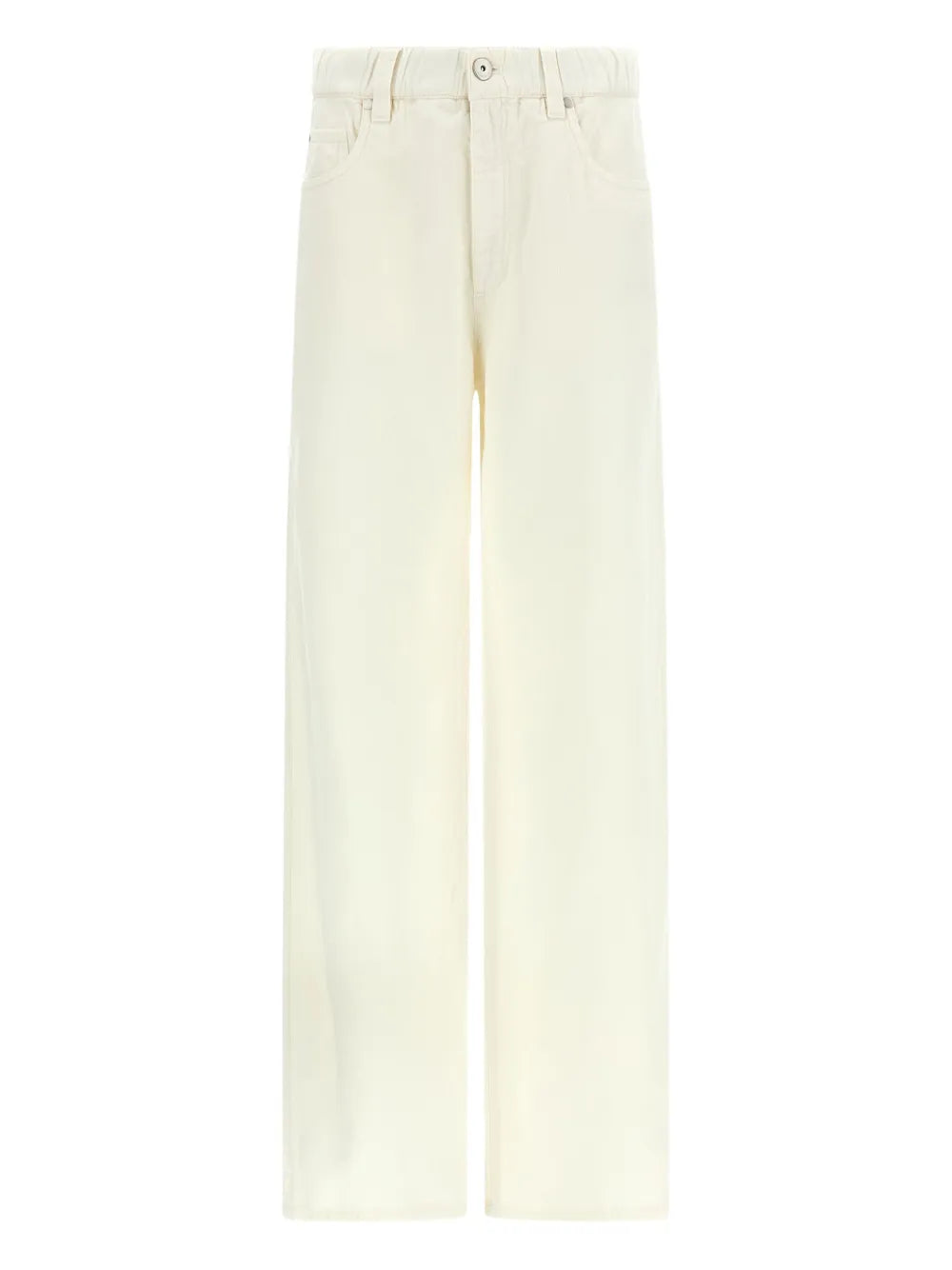 elastic waistband pocket trousers