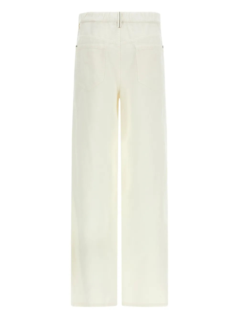 elastic waistband pocket trousers