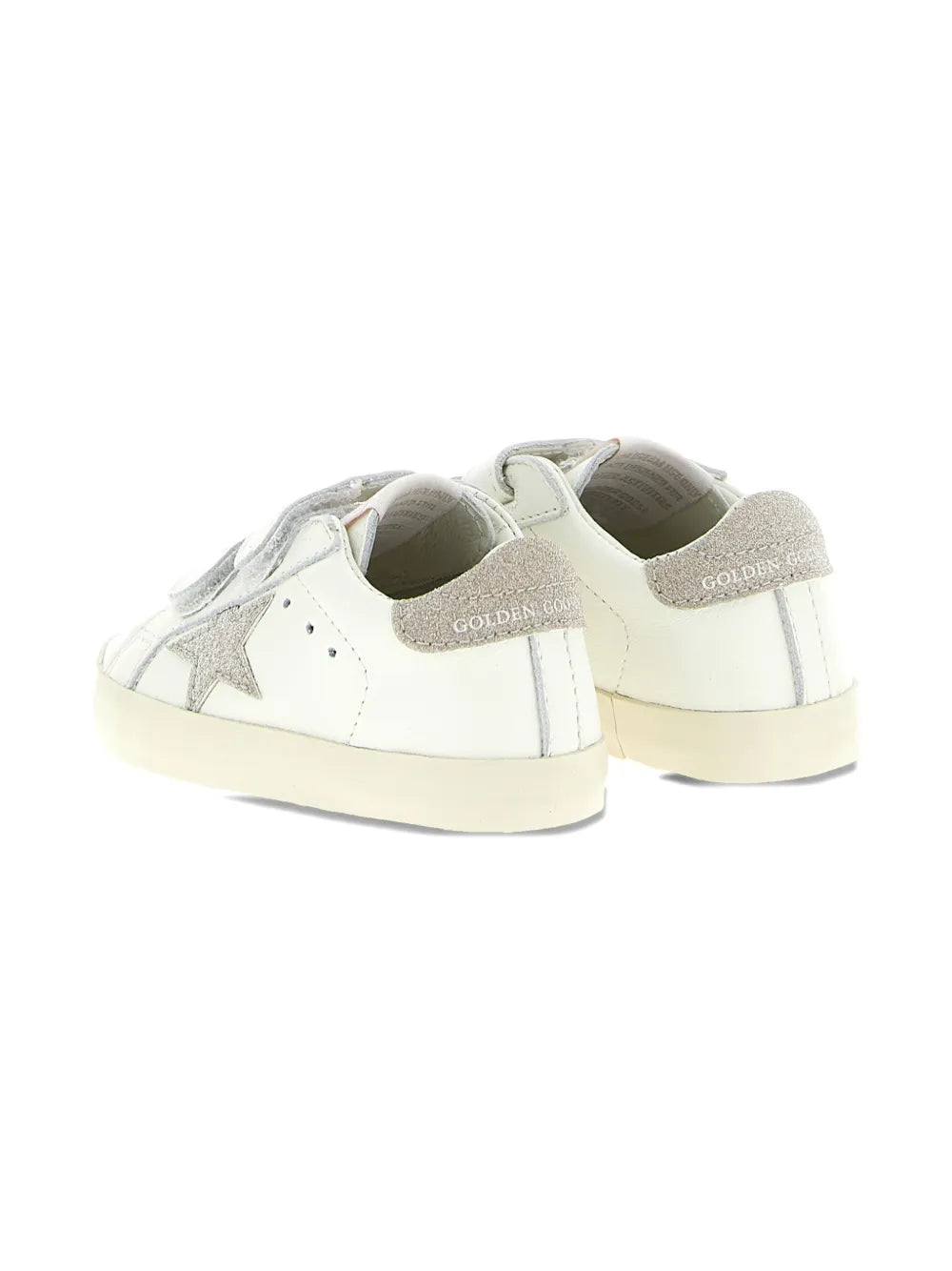 Old School glitter-heel leather sneakers