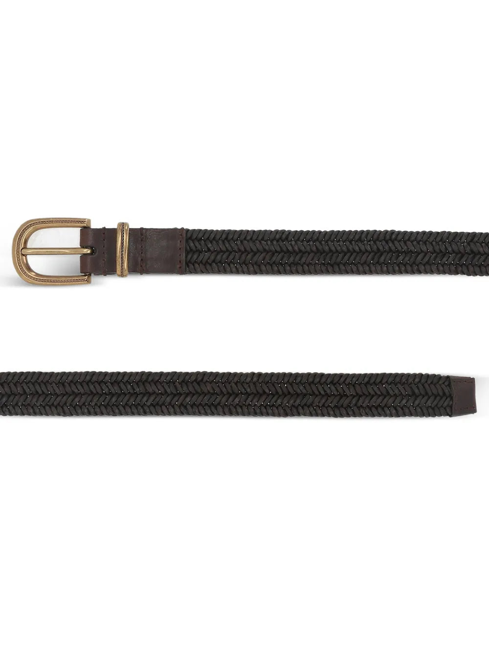 braided leather belt