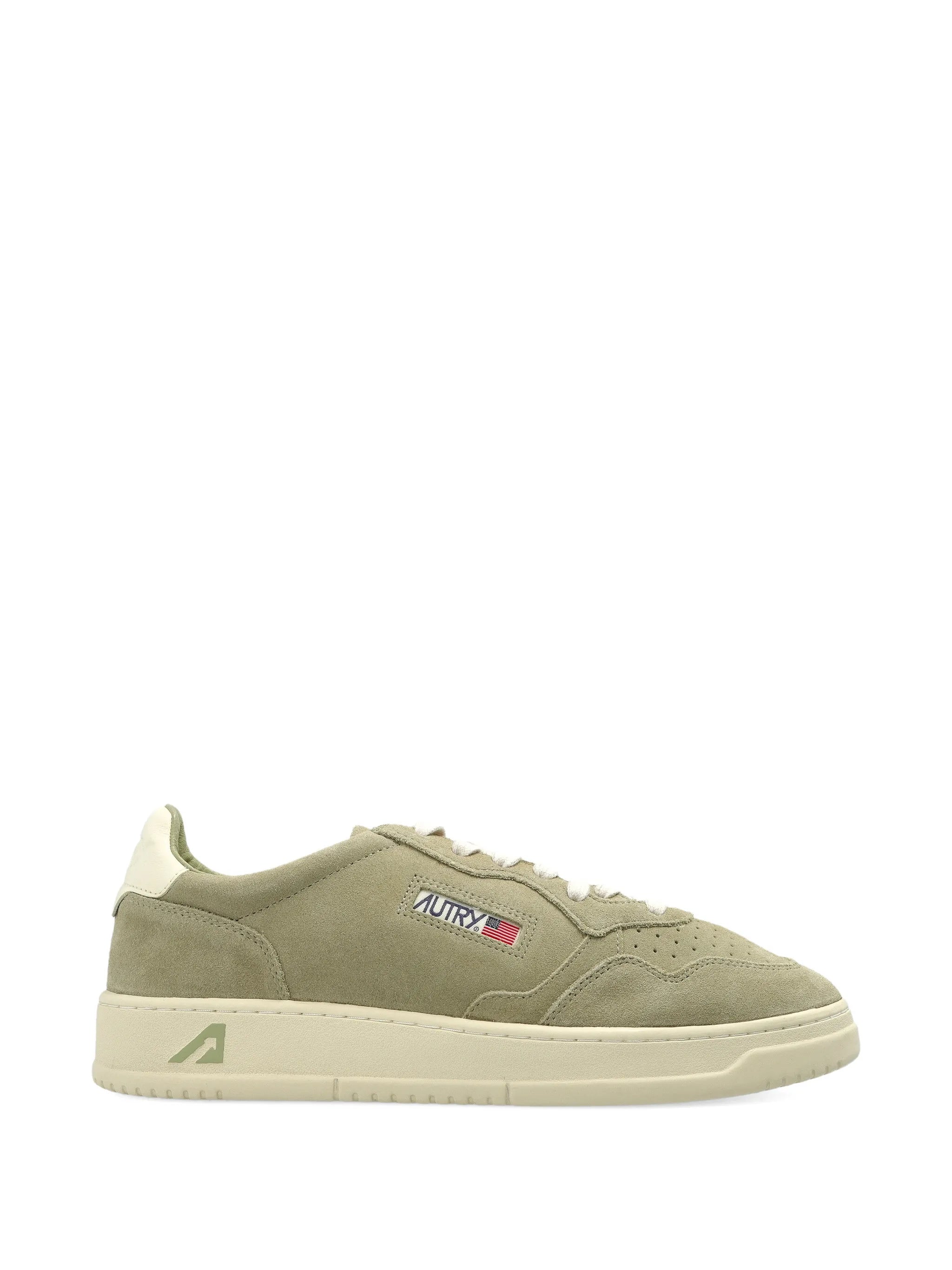 suede perforated sneakers
