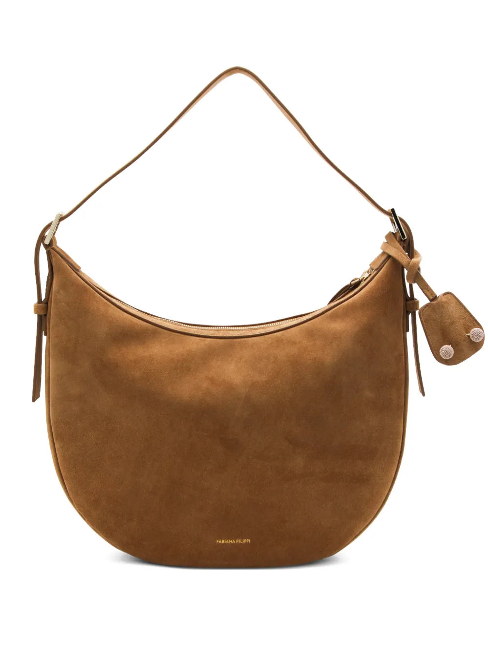 zip-fastening shoulder bag
