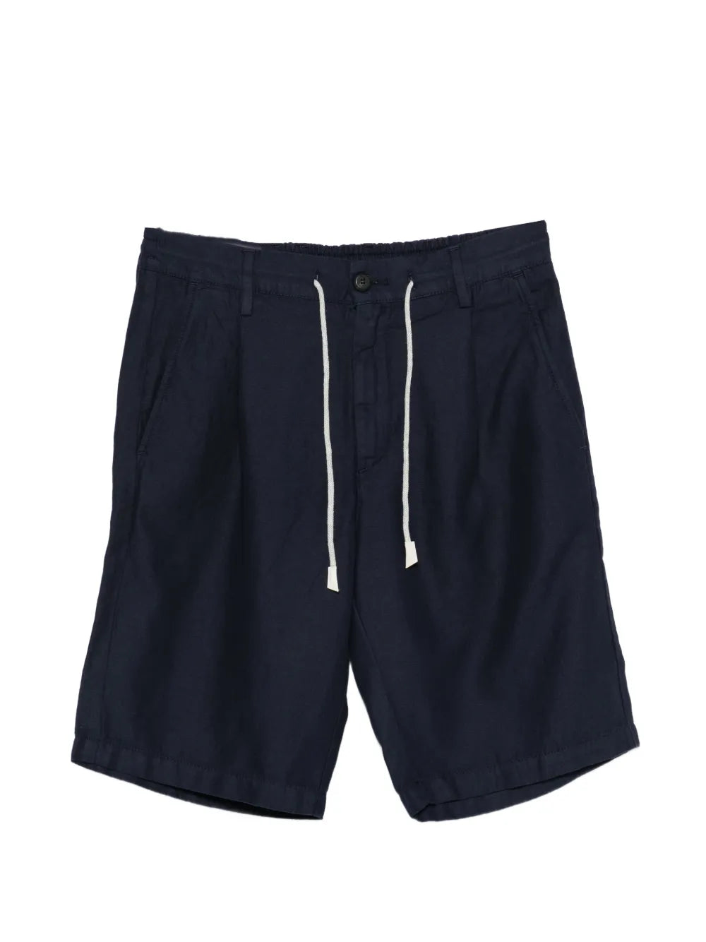 drawstring pleated shorts