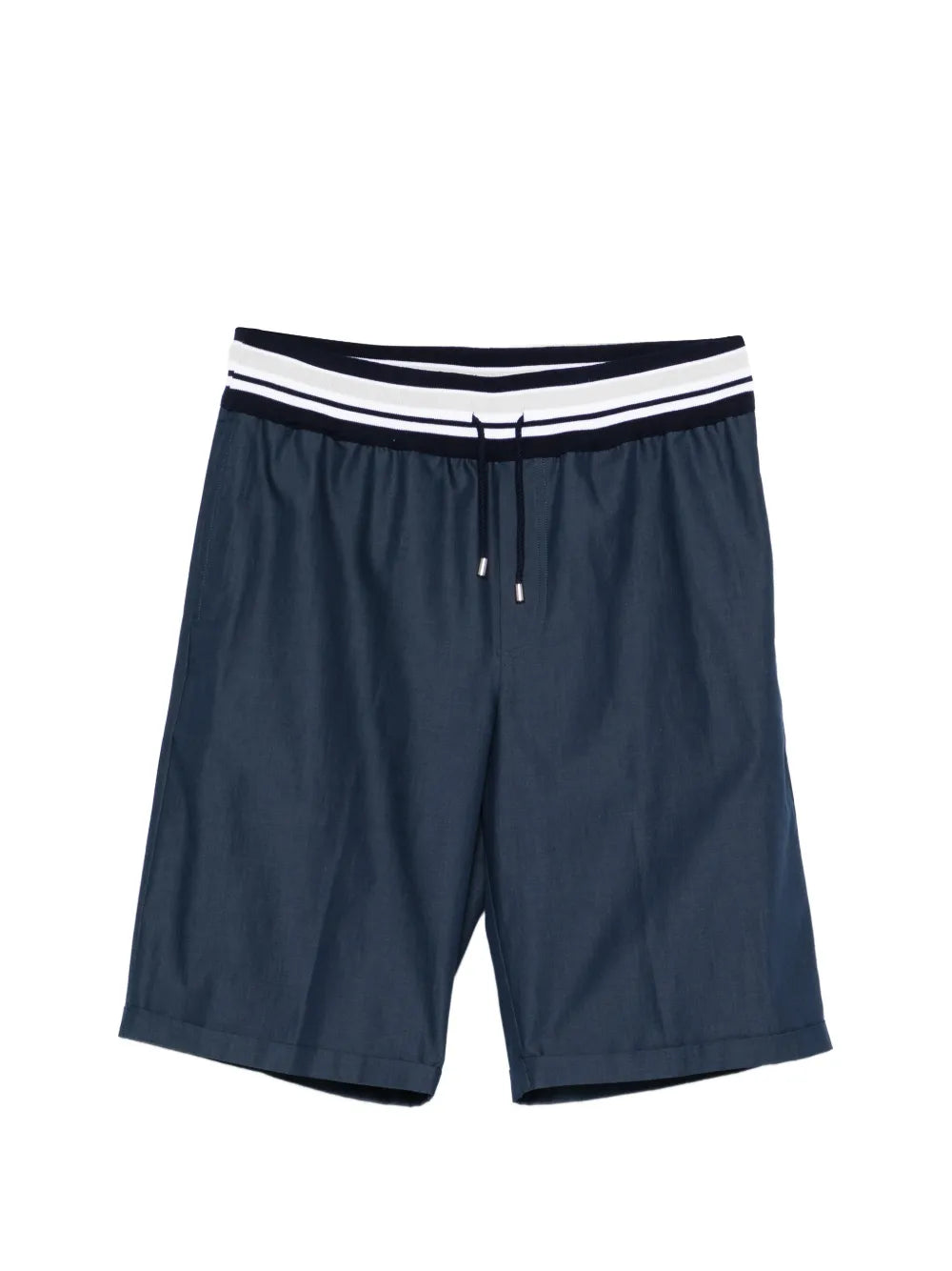 striped-detail drawstring shorts