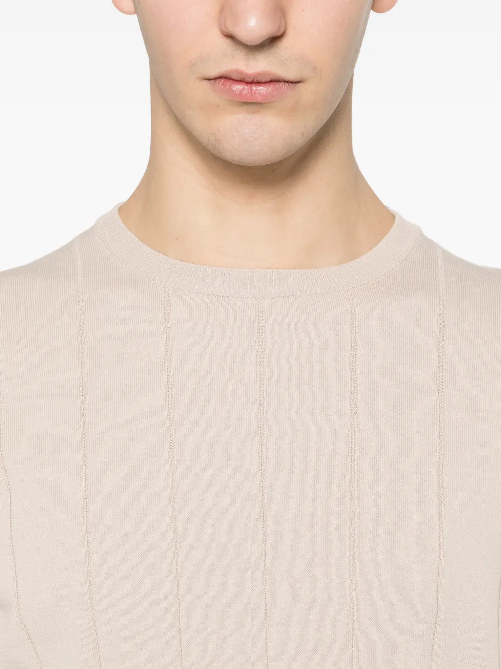 ribbed striped T-shirt