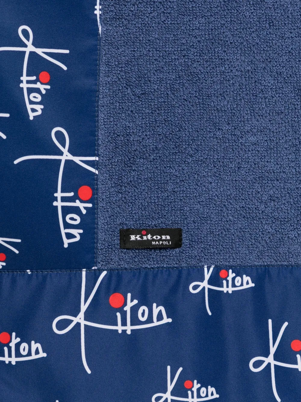 logo print beach towel