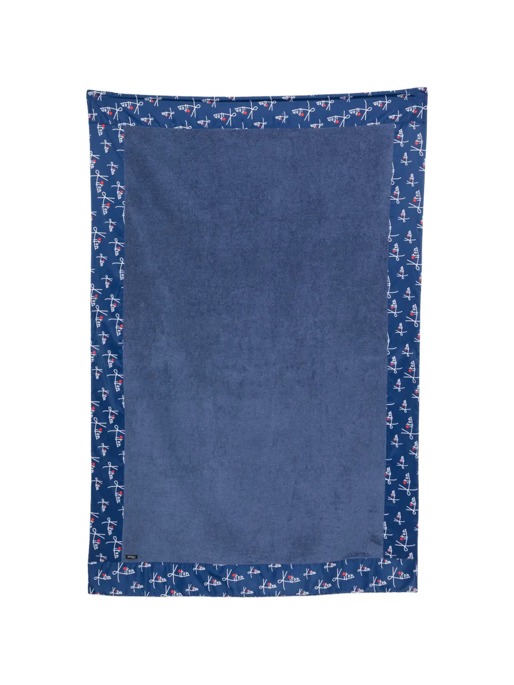 logo print beach towel