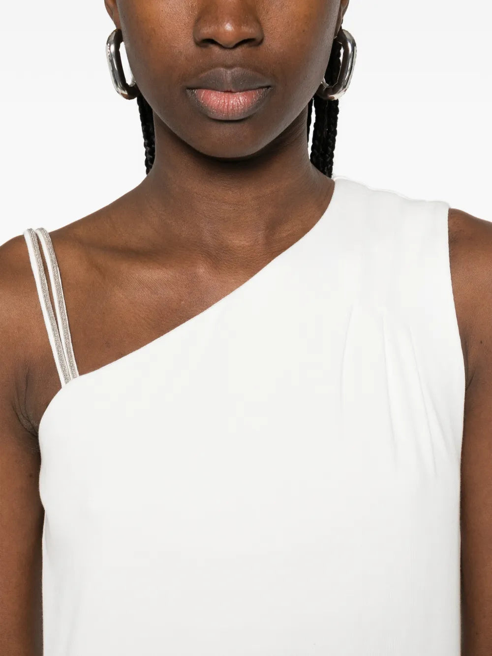 one-shoulder midi dress