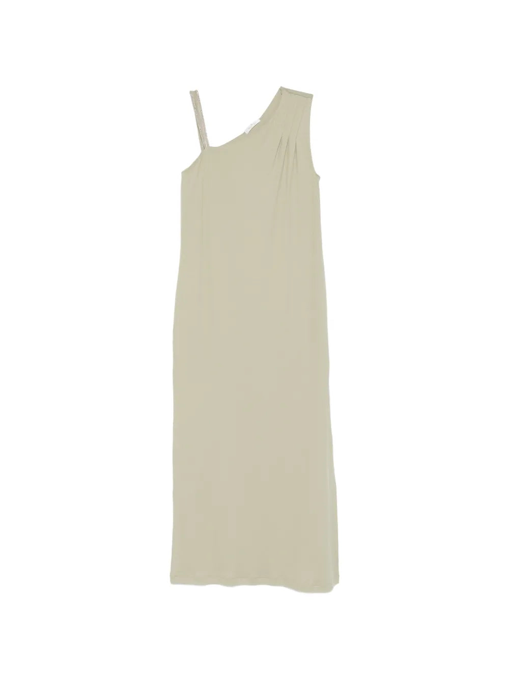 one-shoulder embellished midi dress