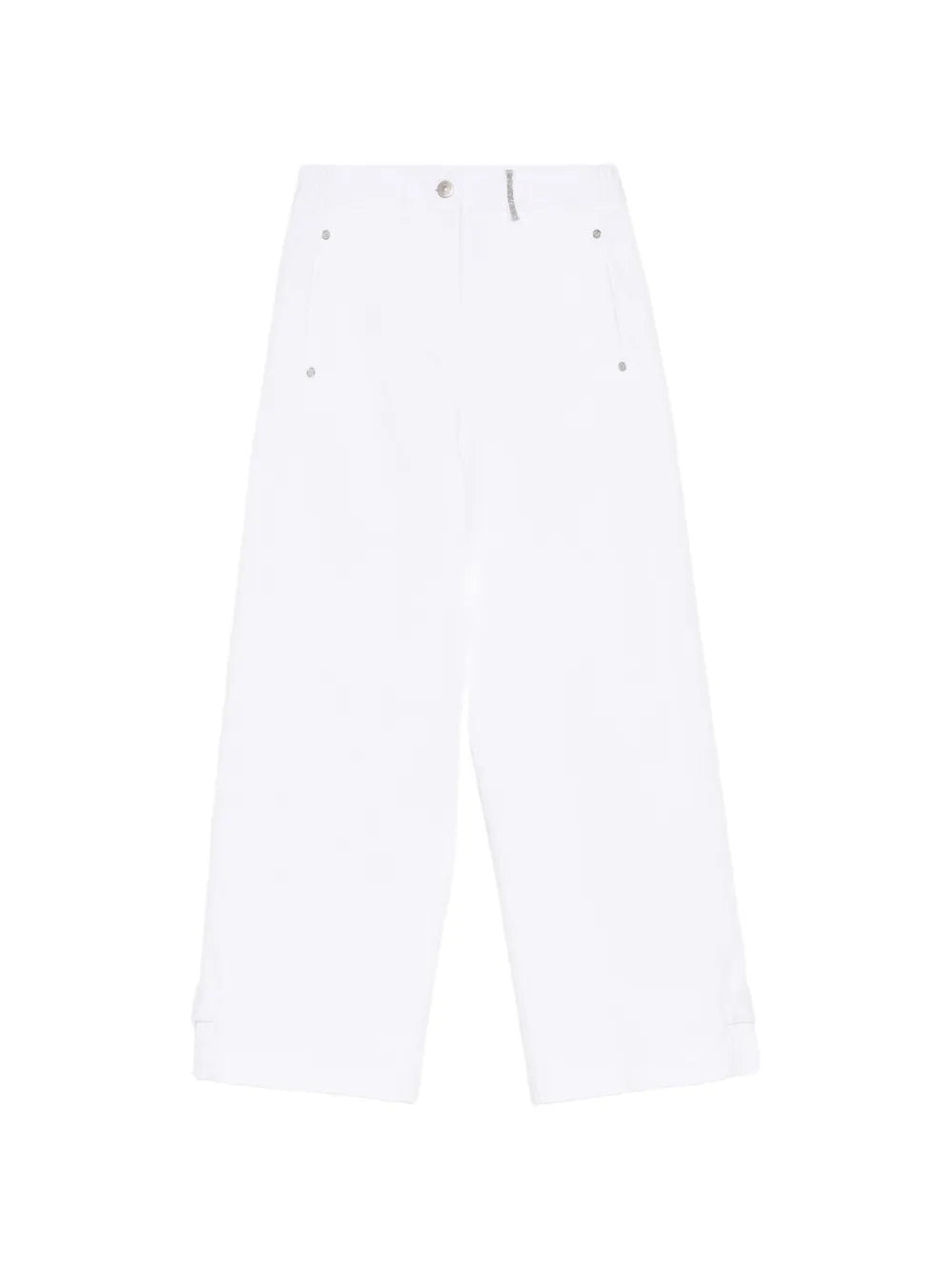 button detail jeans