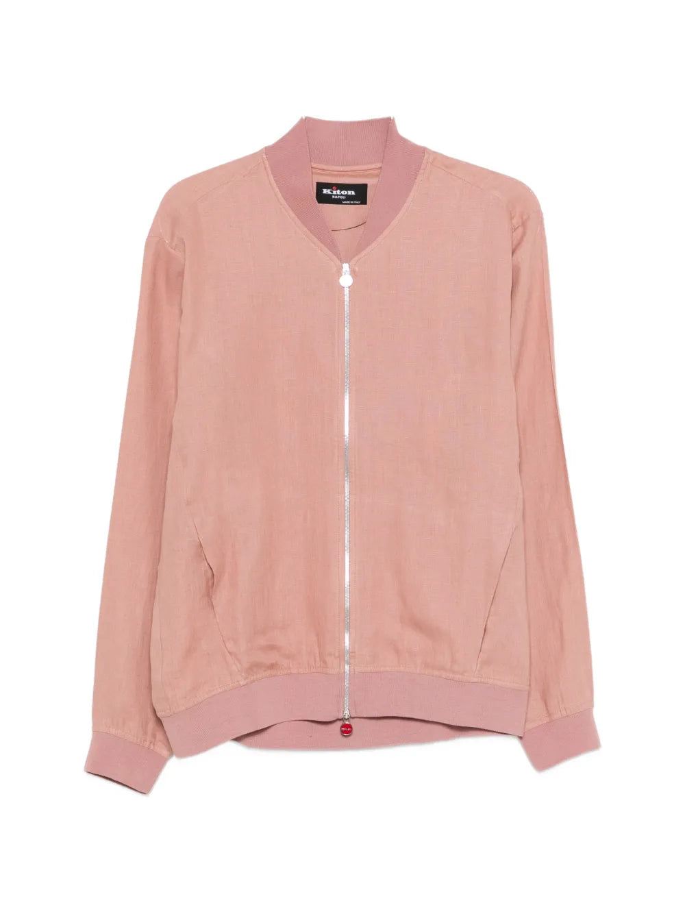 zip-fastening bomber jacket