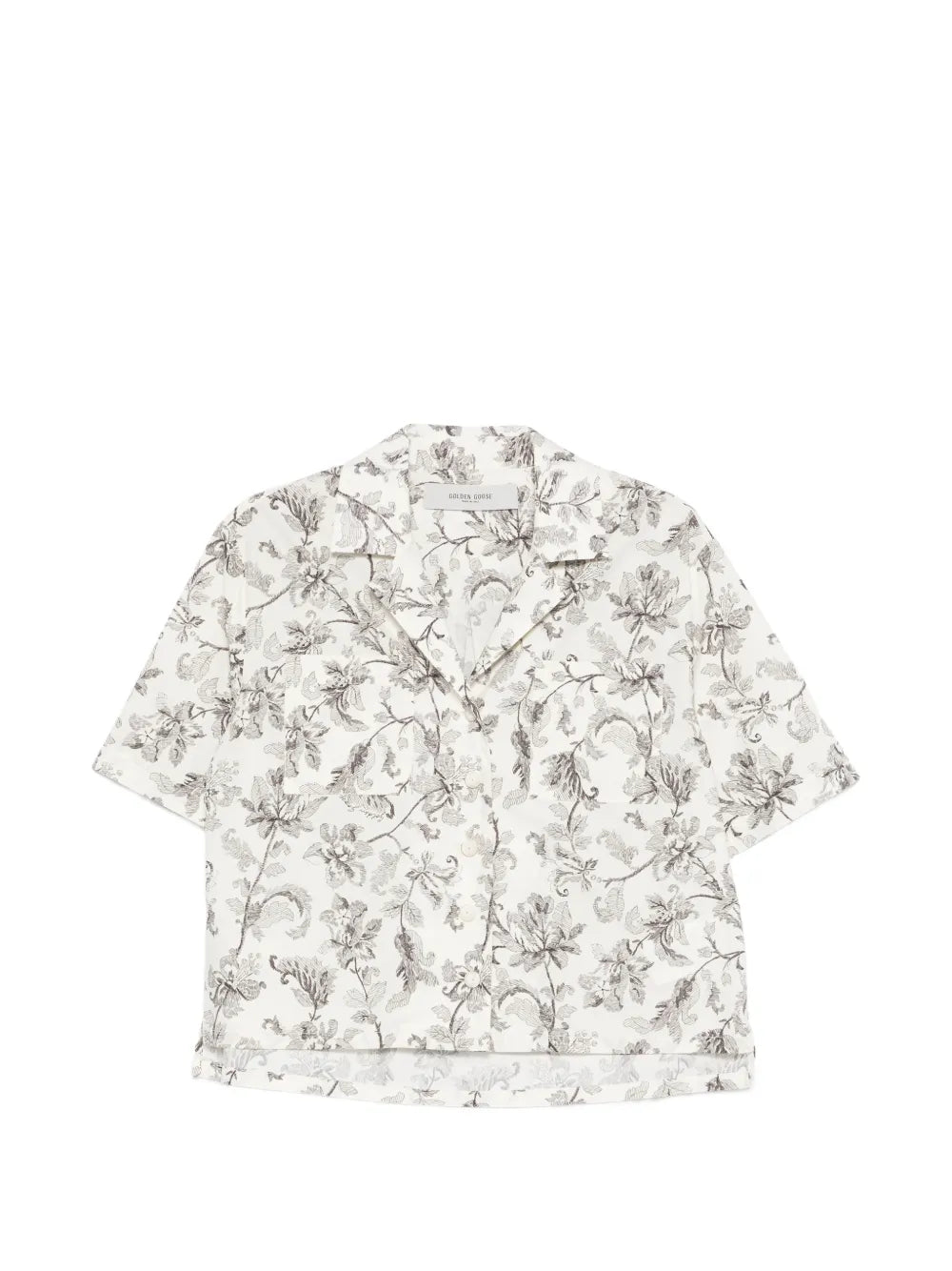 camisa estampada de flores