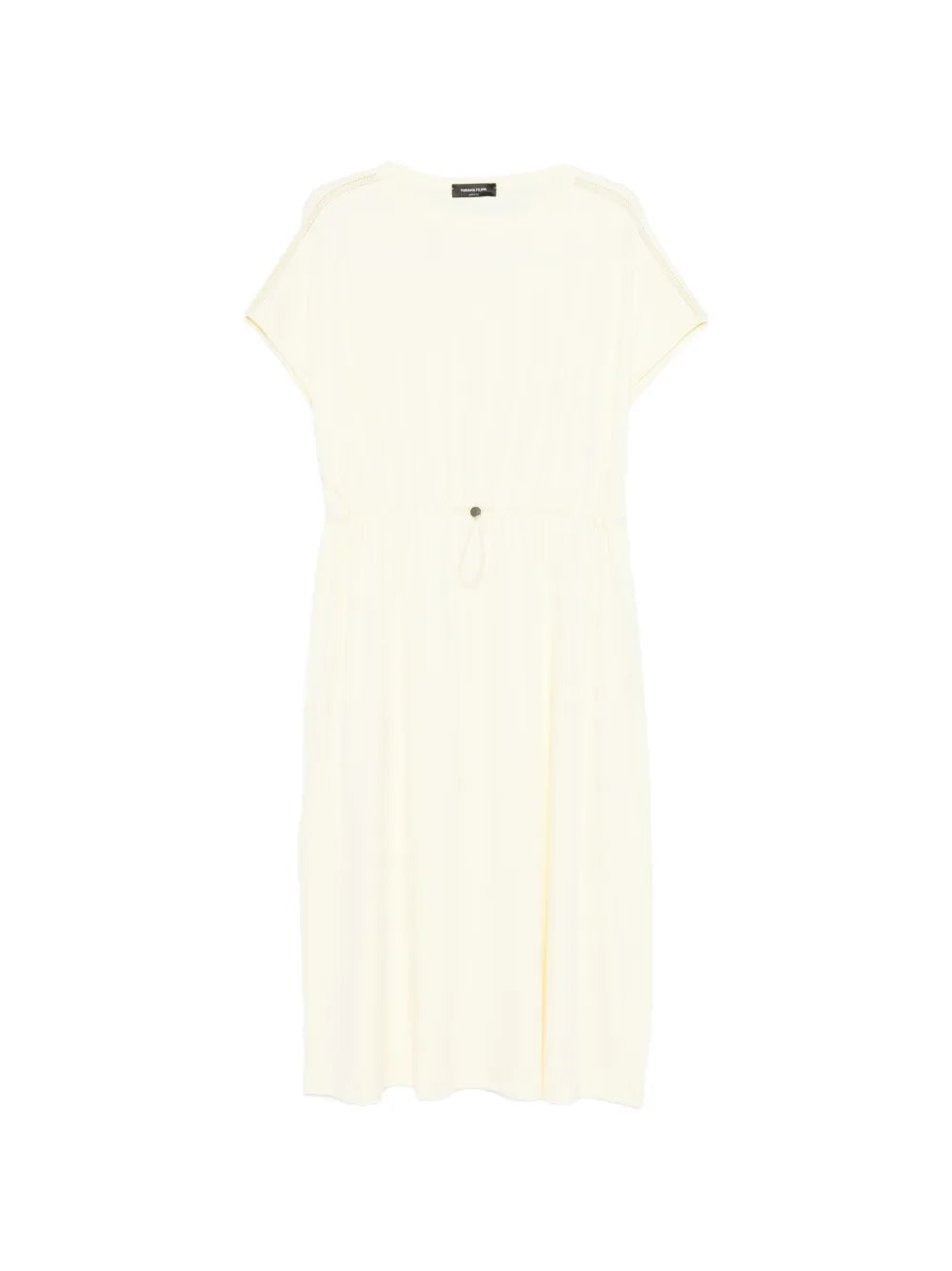 drawstring-waist midi dress