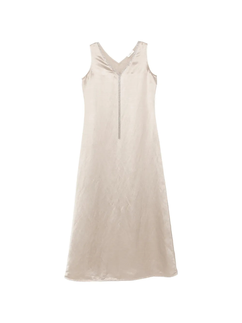 V-neck embellished midi dress