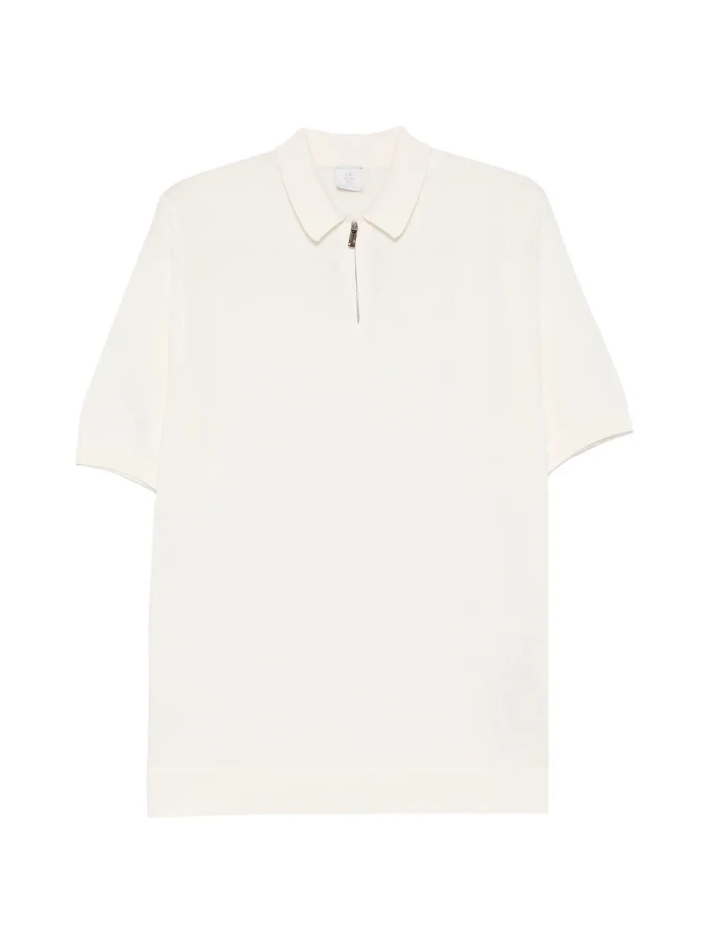 half-zip short-sleeve polo shirt