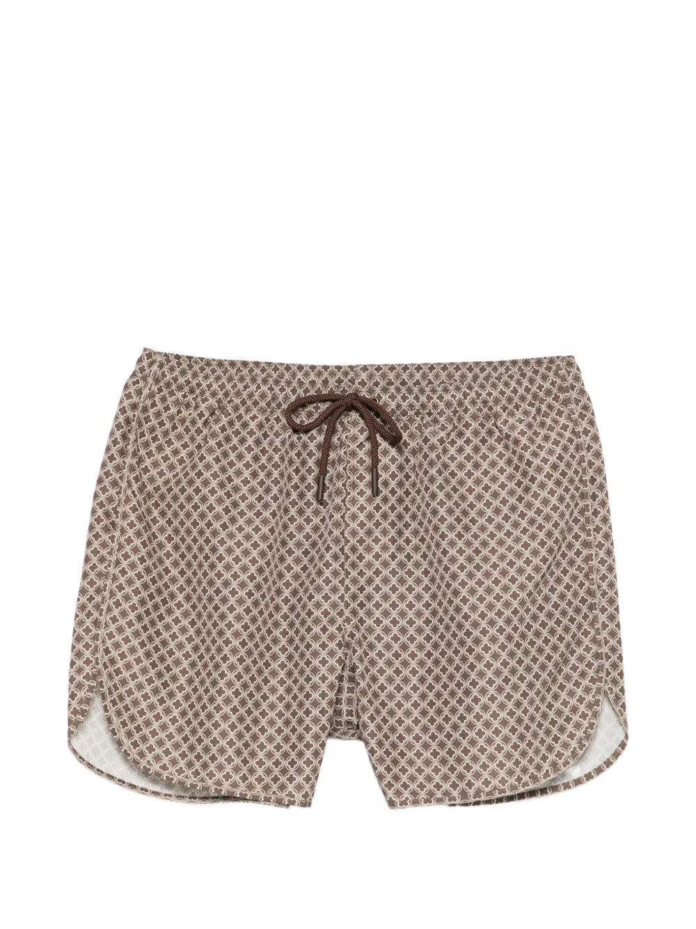 patterned swim shorts
