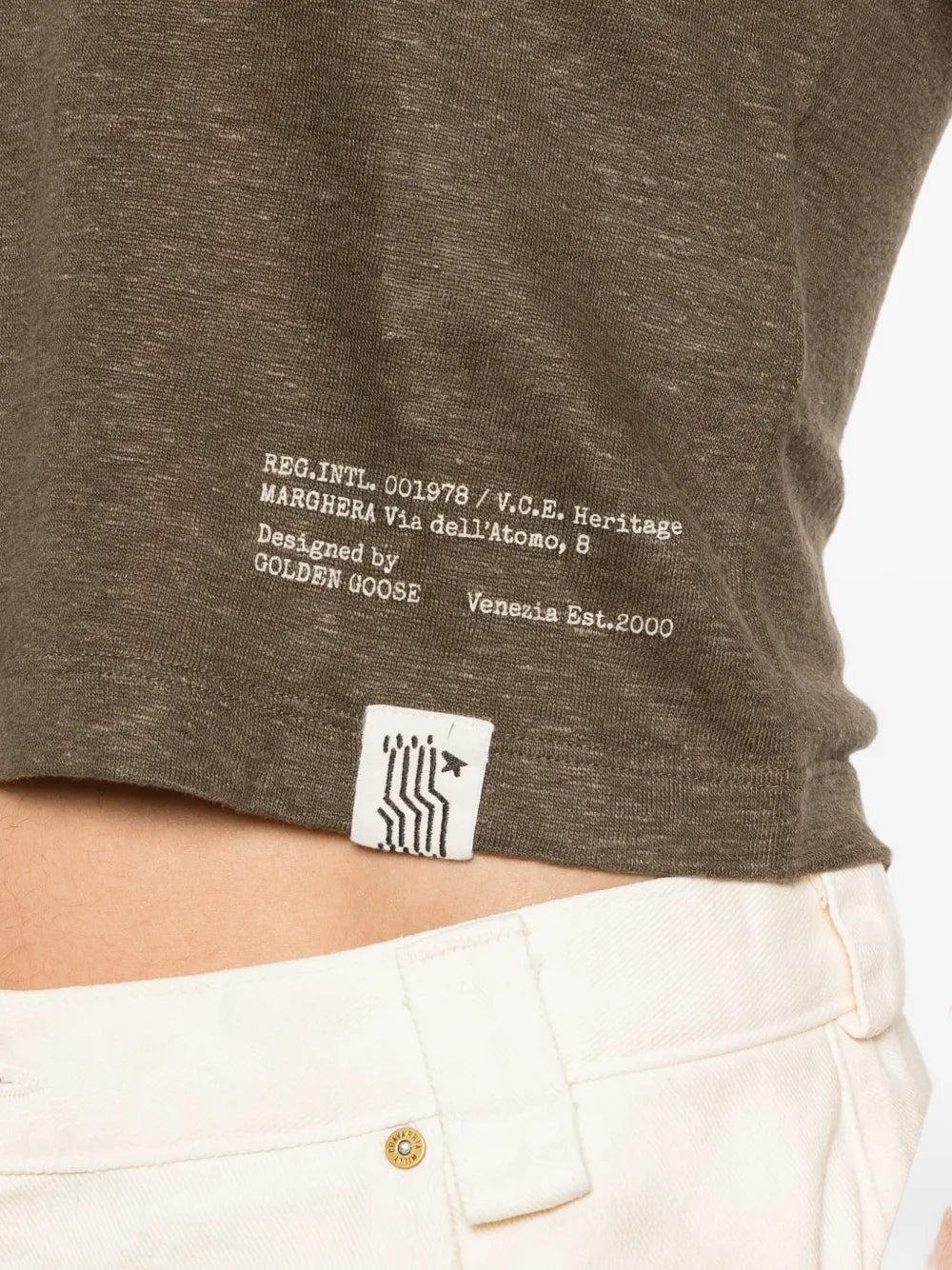 Mara text-print tank top