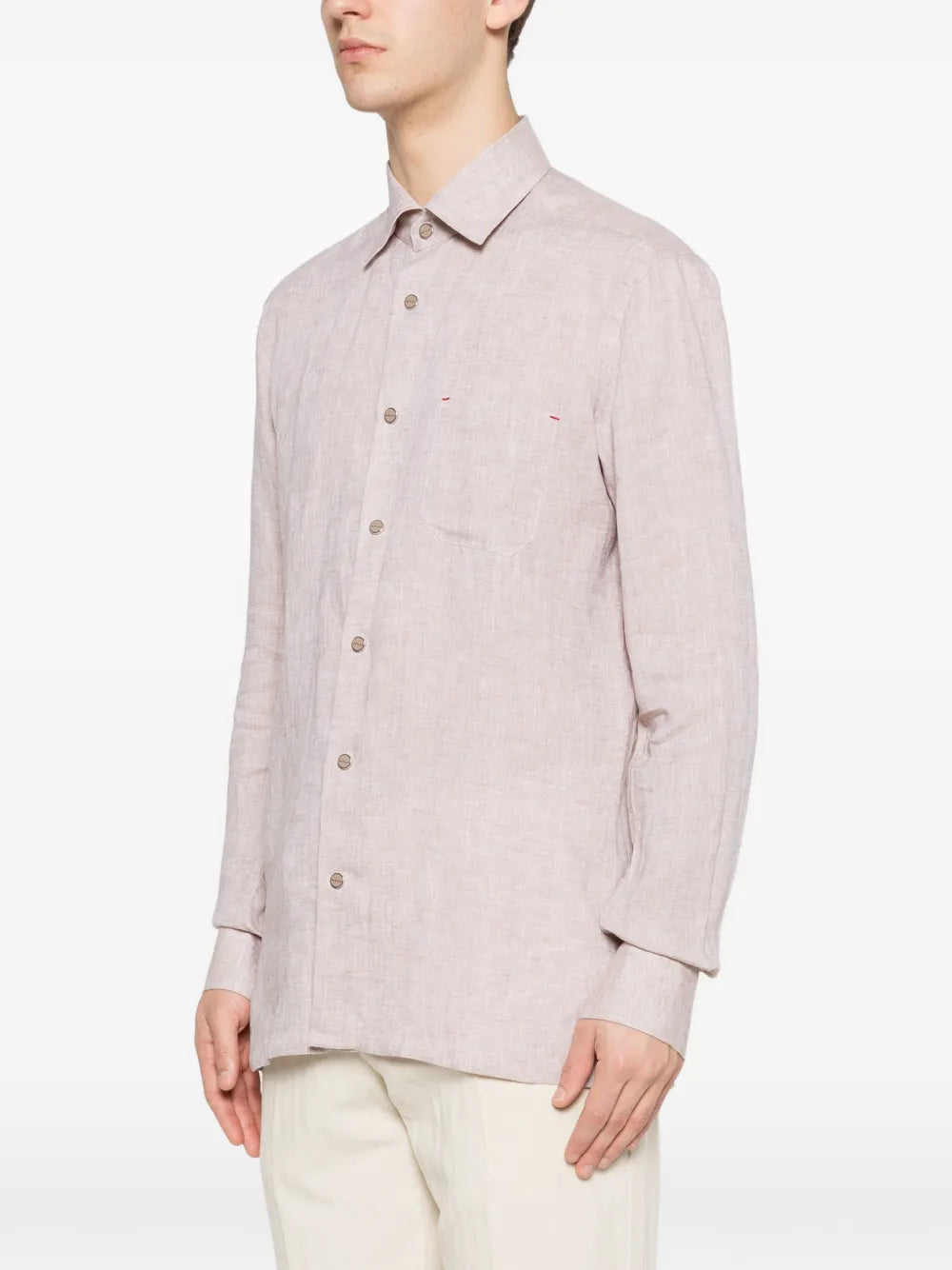 beige shirt