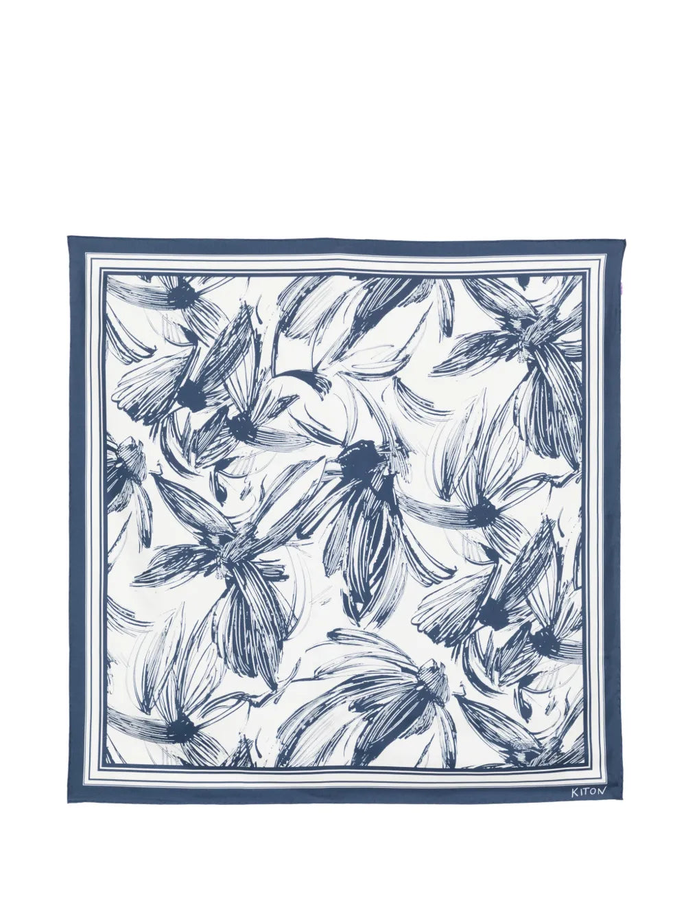 floral-print scarf