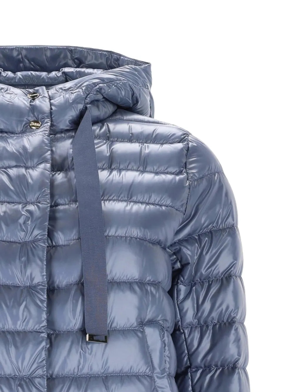 hooded quilted puffer jacket