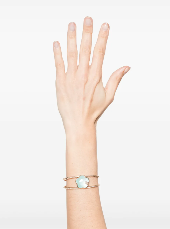 Pulsera de diamantes Ton Joli en oro rosa de 18 quilates 