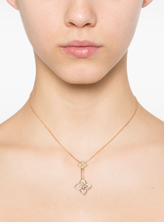 18K rose gold Venetian Princess multi-stone necklace