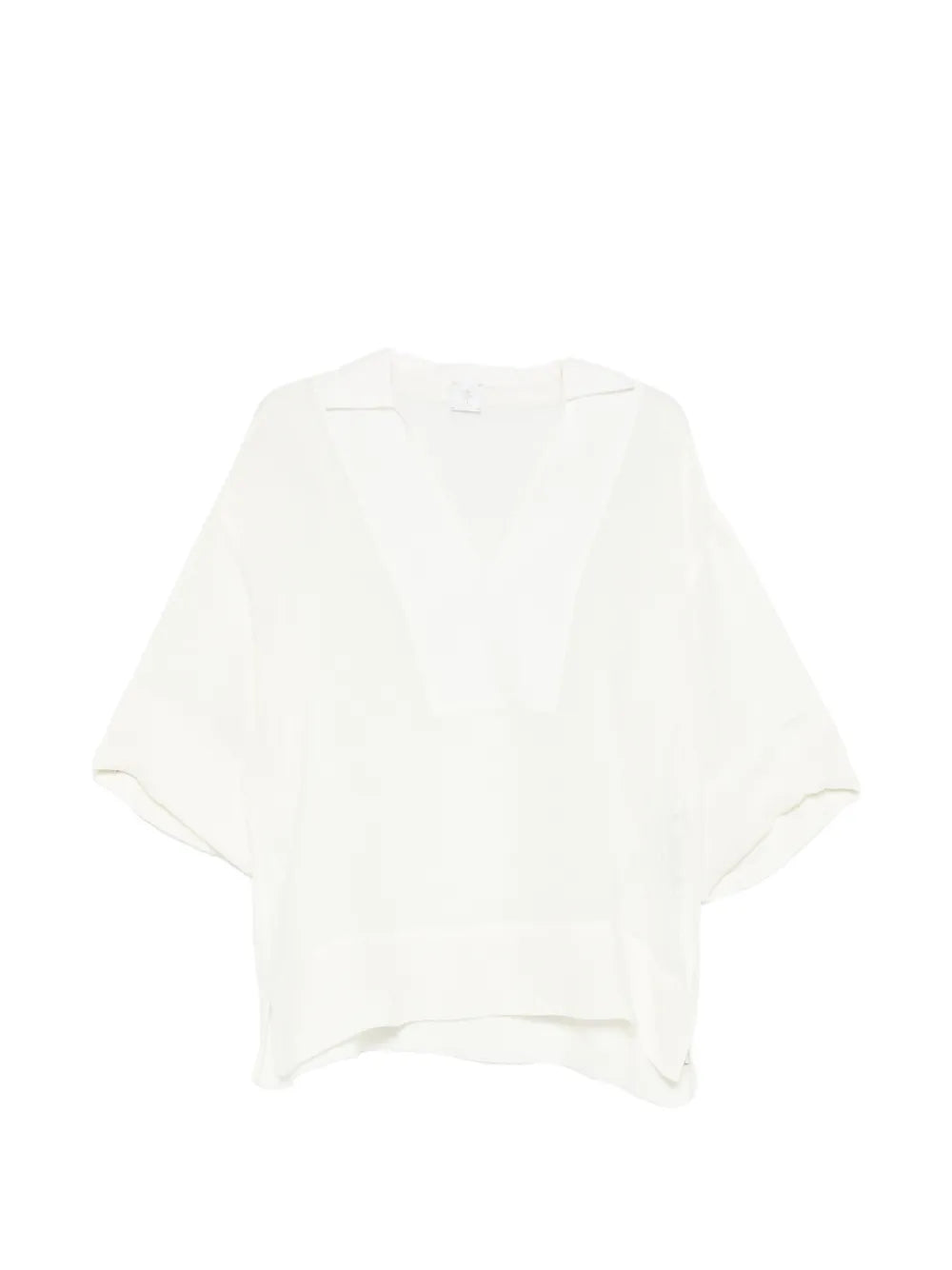 blusa con cuello en V