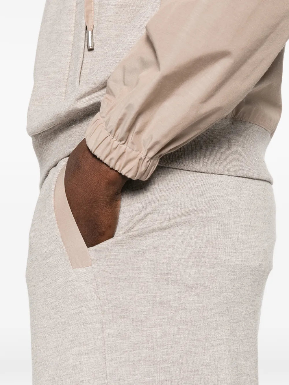 elasticated-waistband track pants