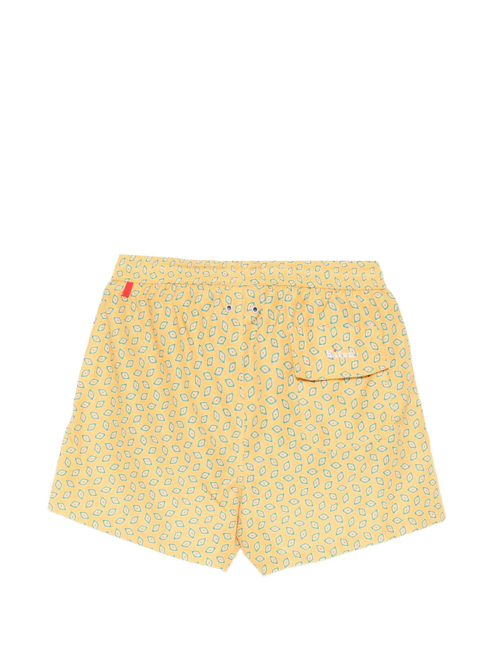 patterned swim shorts
