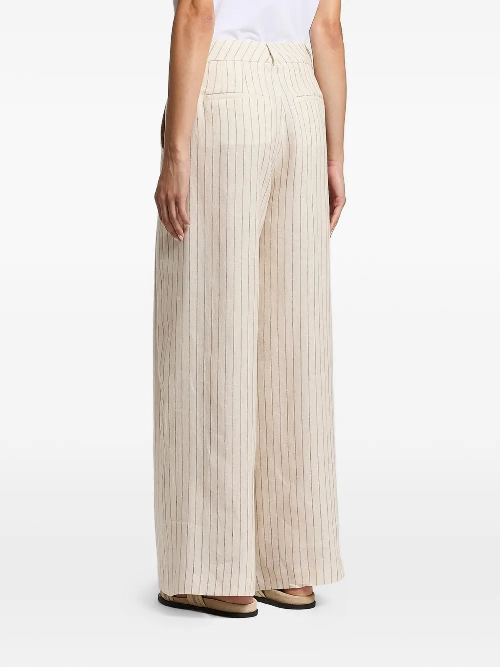 pinstripe palazzo pants