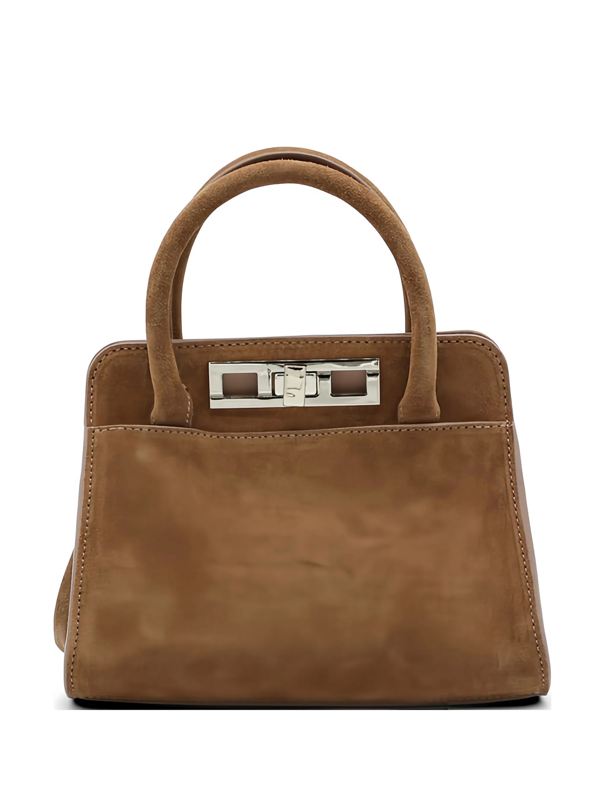 small top-handle tote bag