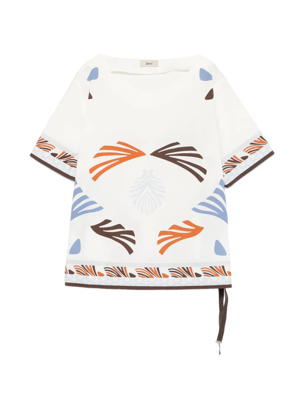 blusa de algodón estampada