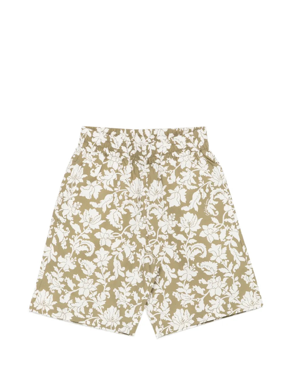 floral-print elasticated-waist shorts