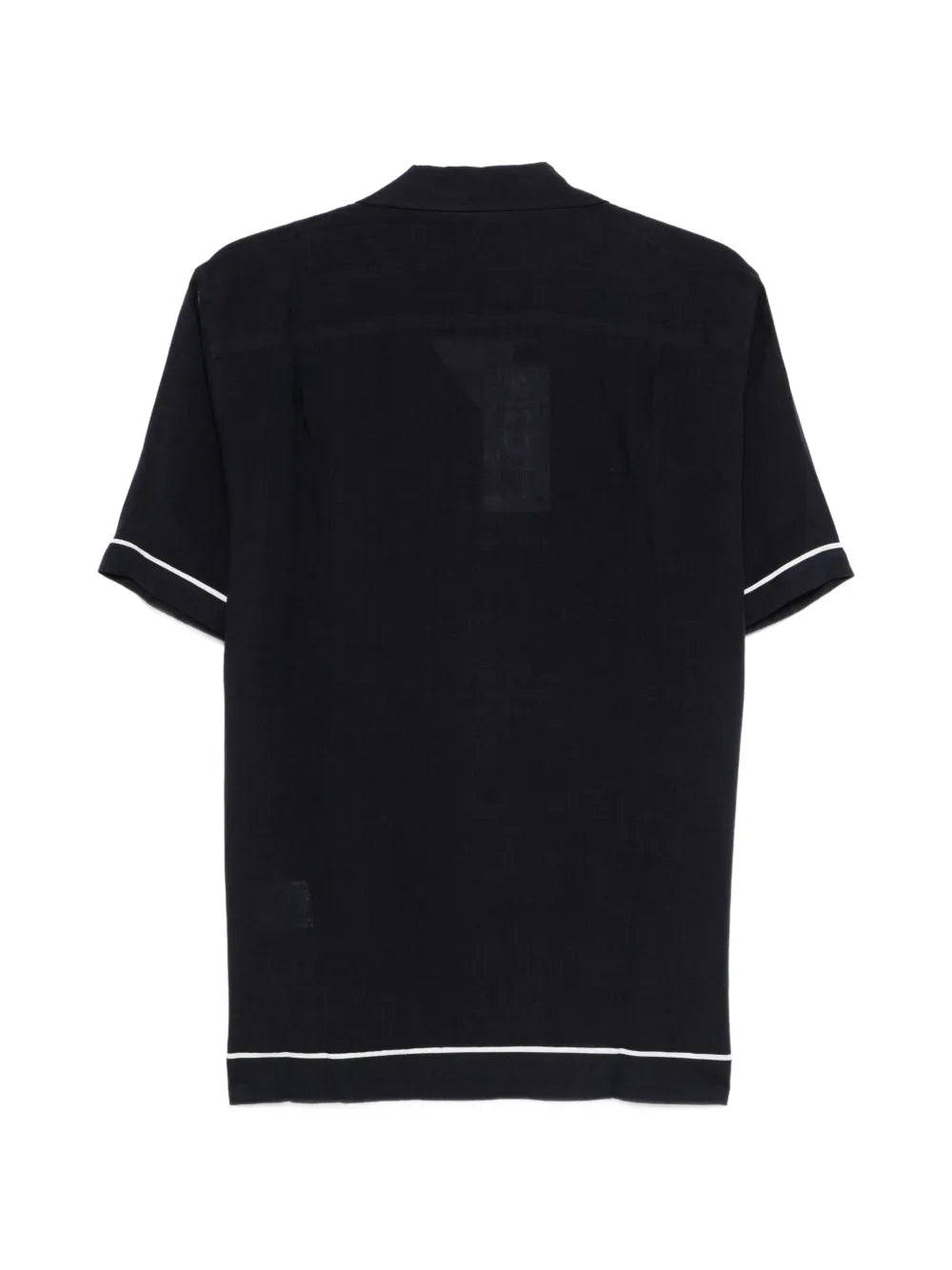 short-sleeve piped shirt