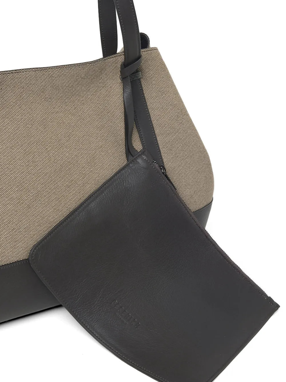 two-tone maxi tote bag